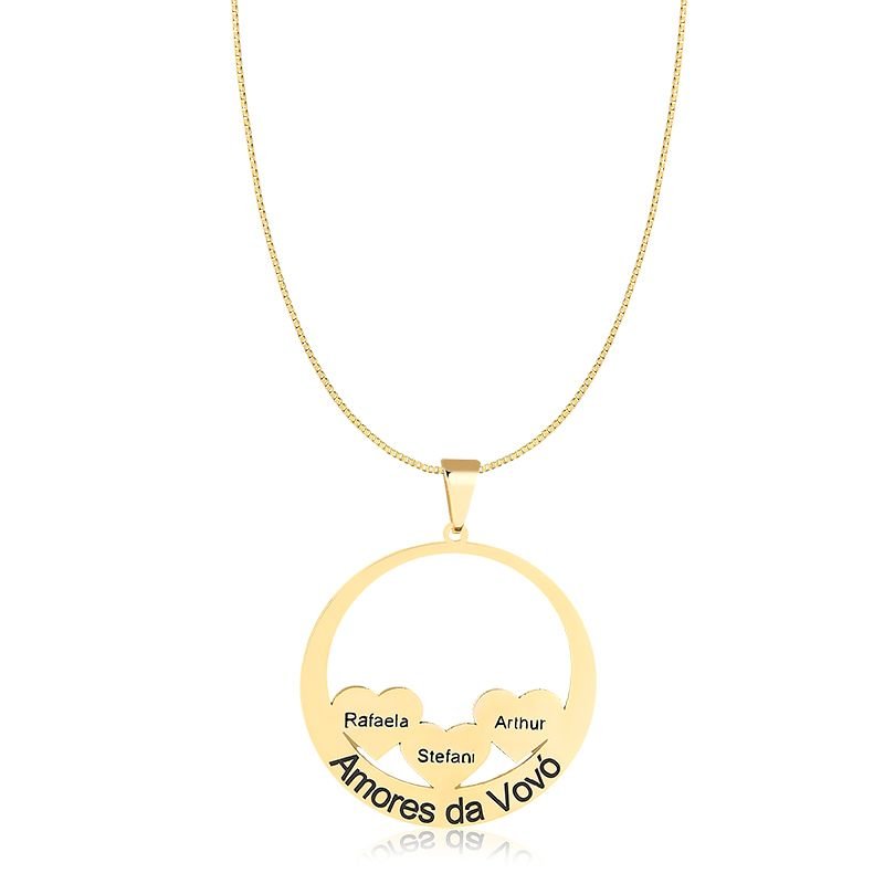 Colar Personalizado Amores da Vovó