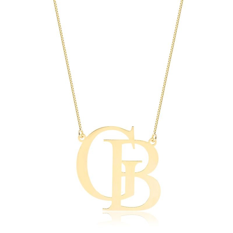 Colar Personalizado Monograma 2 Letras