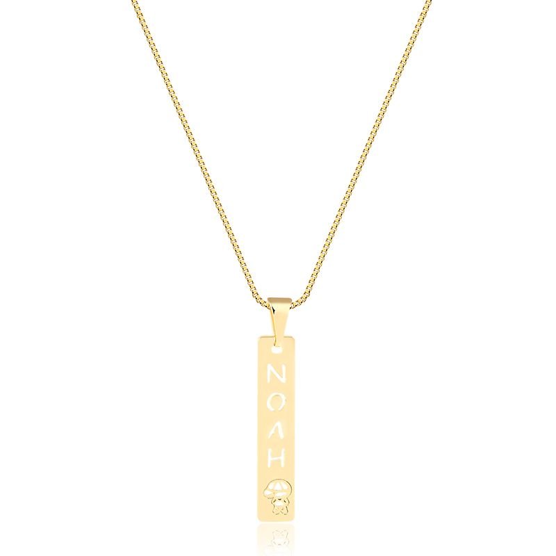 Colar Personalizado Plaquinha com Nome