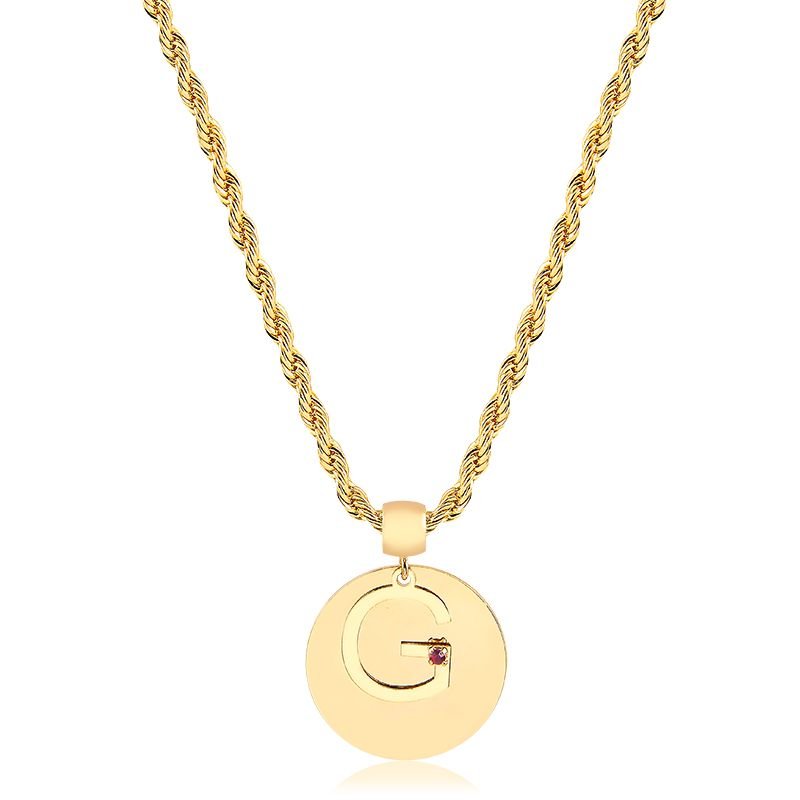 Colar Personalizado Chapinha com Inicial