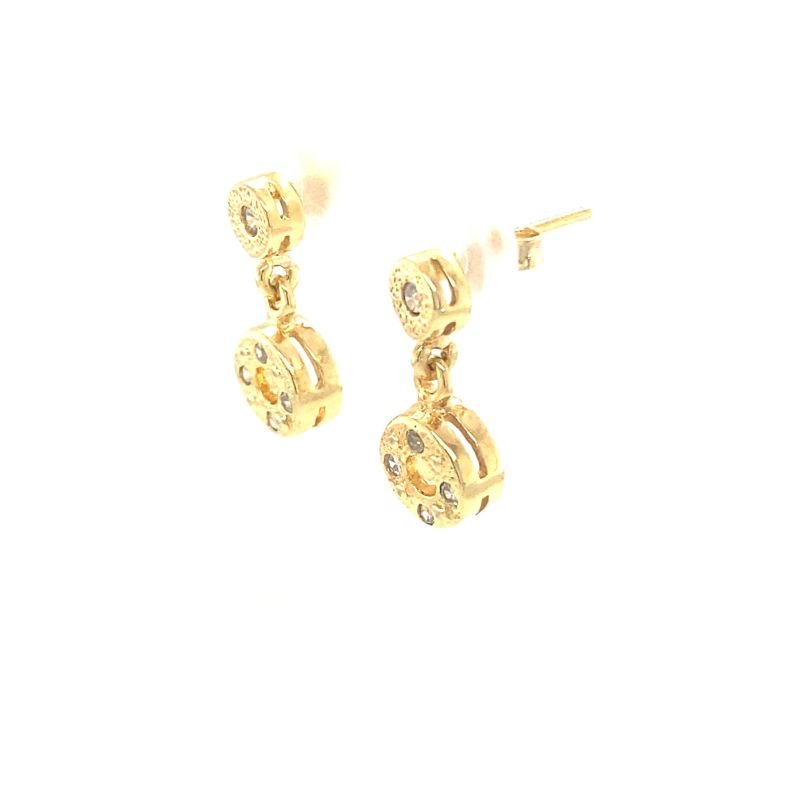 Brinco Redondo com Strass
