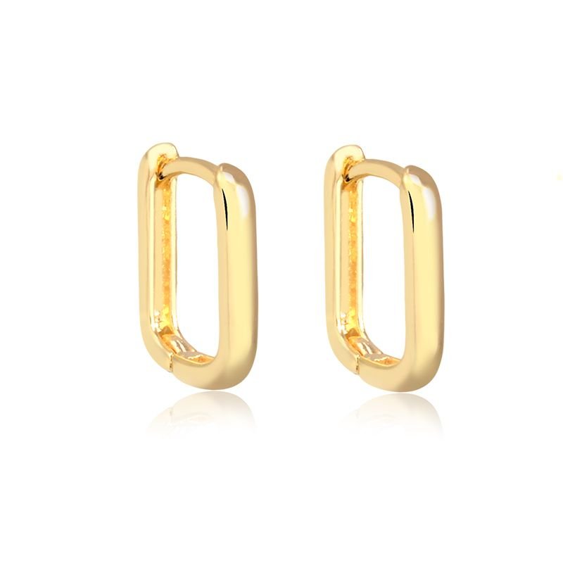 Brinco Trio De Argola Quadrada