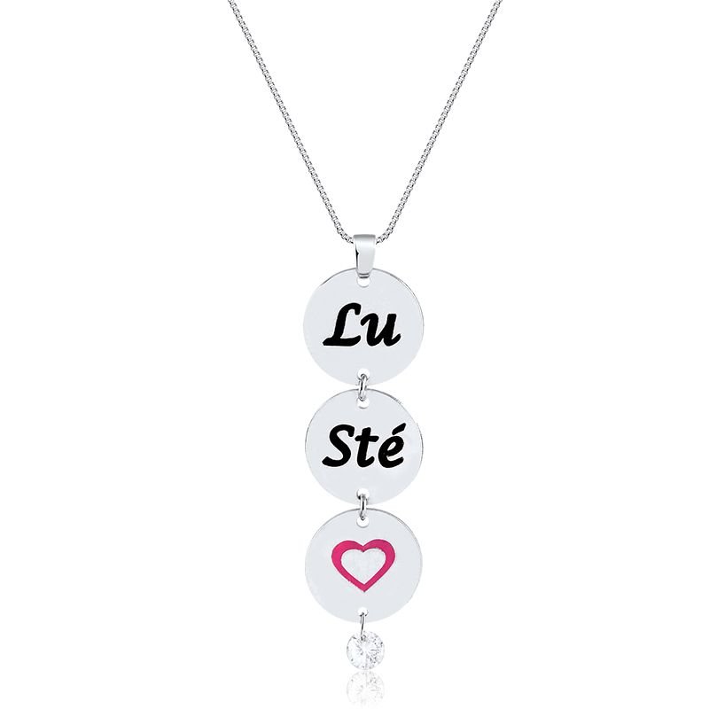 Colar Personalizado com Inicias de Nomes