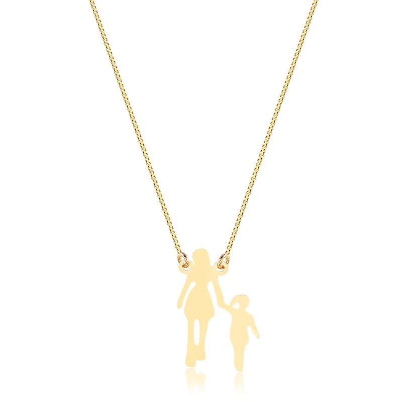 Colar Personalizado Mãe e Filha Mão Dadas