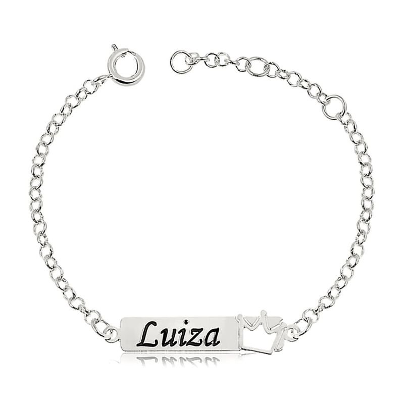 Pulseira Personalizada Chapinha Infantil